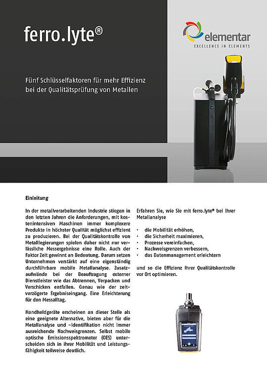 Whitepaper "Five key factors for increased efficiency in quality control"