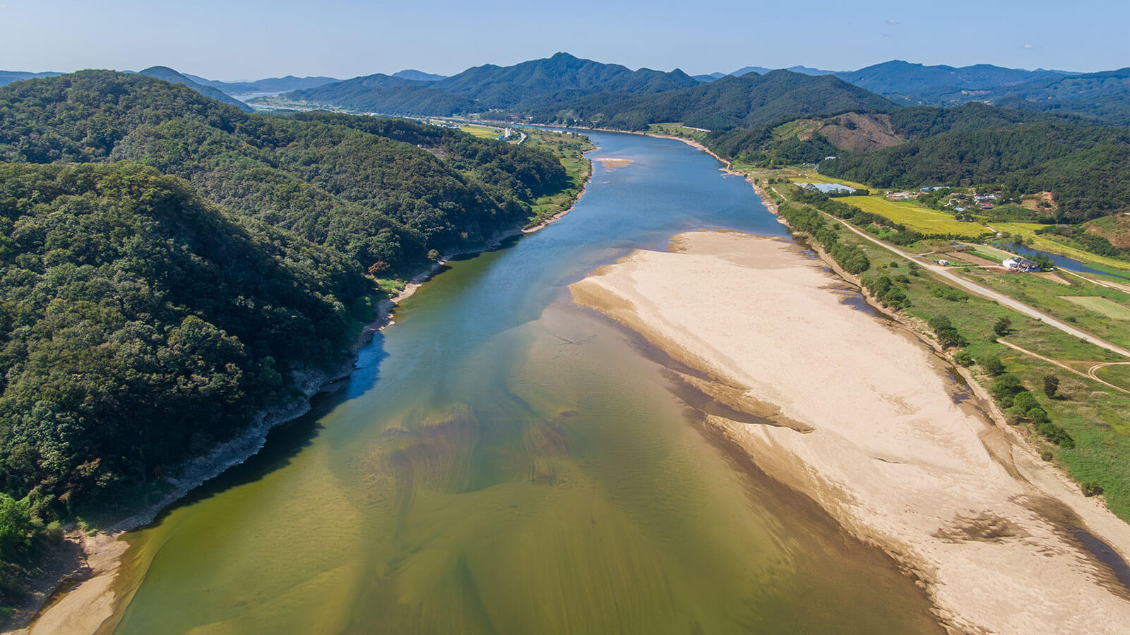 River landscape in South Korea